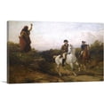 thumbnail image 1 of ARTCANVAS Meg Merrilies And The Laird of Ellangowan Canvas Art Print by Heywood Hardy - Size: 18" x 12" (1.50" Deep), 1 of 9