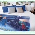 thumbnail image 3 of Polar Express Silk Touch Throw Blanket - Cozy Train Film Poster Design, 3 of 4