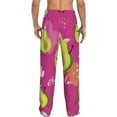 thumbnail image 3 of Disketp Pink Green Avocado Men'S Pajama Pants - Ultra Soft Fleece Sleep And Lounge Pants (Size: S-Xxl), 3 of 9