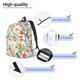 thumbnail image 3 of Disketp Spring floral Mochila de Lona Estampada, Mochila Escolar de Viaje Ligera para Estudiantes y Portátil-Small, 3 of 5