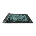 thumbnail image 2 of Ahgly Company Indoor Square Oriental Light Blue Traditional Area Rugs, 3' Square, 2 of 4