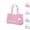 Pink Glitter, variant on Women's Jelly Tote Bag, Large Capacity Clear Holographic Solid Color Shoulder Bag, Fashionable Waterproof PVC Beach Bag Pool Bag for Travel, Outdoor & Daily Use