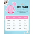 thumbnail image 2 of GYRATEDREAM Newborn Baby Girl One-Piece Swimsuit Floral Print Zipper Bathing Suit Ruffled Long Sleeve Rash Guard Swimwear with Hat, 2 of 9
