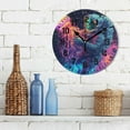 thumbnail image 3 of Yayeee 10" Wall Clock Battery Operated Quartz Round Silent Non-Ticking Home Decor, Space Astronaut, 3 of 6