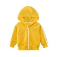 thumbnail image 6 of KPOPLK Snap-Front Hoodie 152% Organic Cotton Baby Boys, Girls(12-18 Months,Yellow), 6 of 6