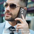 thumbnail image 7 of SaniMore for iPhone 13 Pro Max 6.7" 2021 Case with Hidden Bracket Rugged Heavy Duty Protective [Hard PC Back + Silicone Bumper] Shokcproof Anti-drop Tri-layer Hybird Armor Shell, Black, 7 of 7
