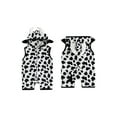 thumbnail image 2 of BemeyourBBs Little Girls Cosplay Cow Costume Sleeveless Zip Up Hooded Jumpsuit, 2 of 9