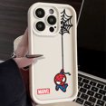 thumbnail image 2 of Marvel SpiderMan Mini para iPhone 15 14 13 12 11 Pro Max XS Max X XR 7 8 Plus 6S 5S caja de teléfono con escalera de ojos líquidos, 2 of 5