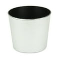 thumbnail image 2 of Contemporary Home Living 6" Silver and Black Tapered Round Planter, 2 of 3
