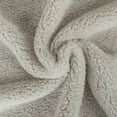 thumbnail image 3 of NTBAY Fluffy Sherpa Throw Blanket for Couch Sofa, Ultra Soft, Warm and Lightweight Shaggy Blanket, 51"x67", Light Gray, 3 of 5