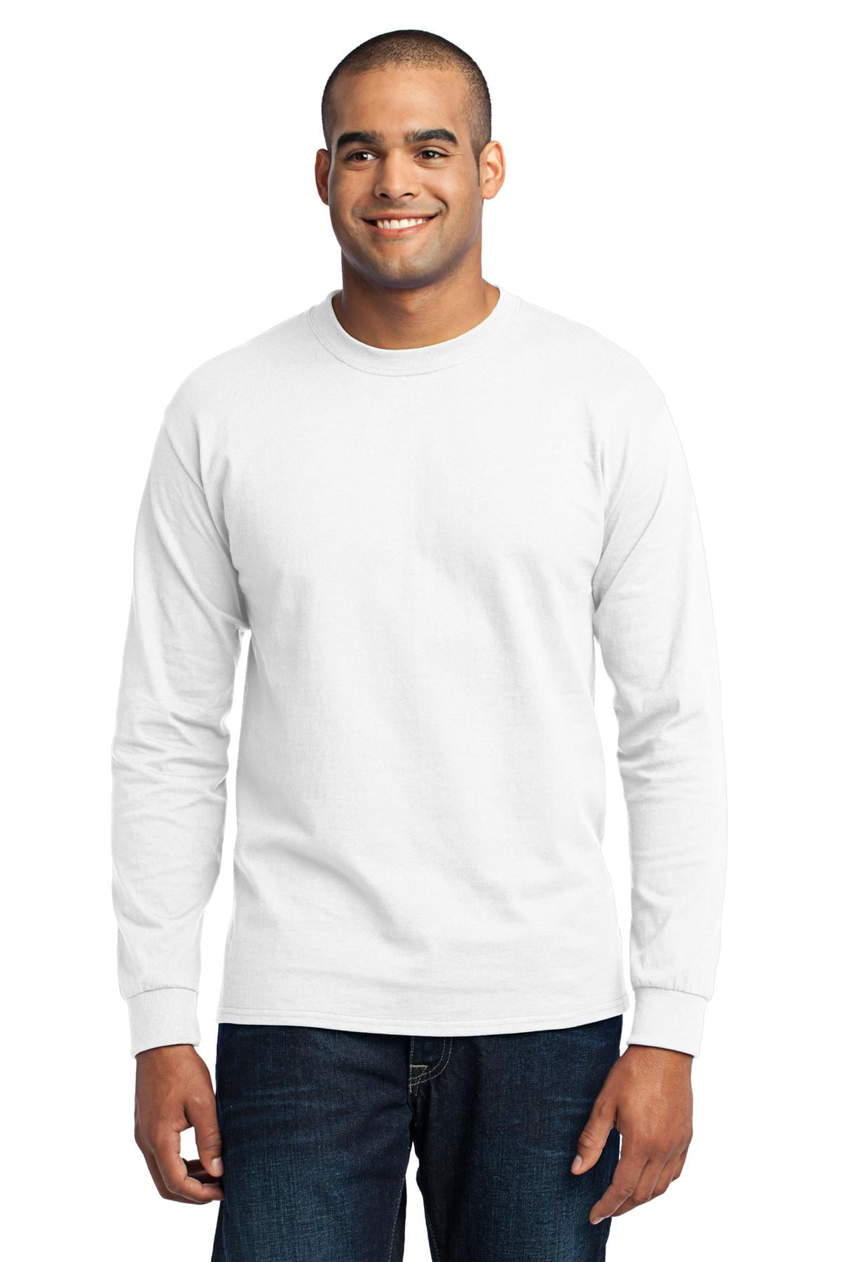 PC55LST Mens Port & Company® Tall Long Sleeve 50/50 Cotton/Poly T-Shirt