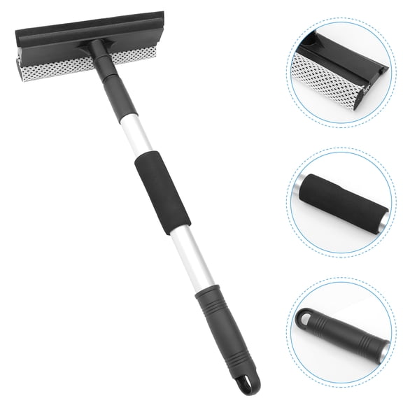 Worgeous Telescopic Handle Window Brush for Car Windshield Cleaning Tool - Easy Car Glass Cleaner Accessory