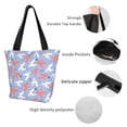 thumbnail image 6 of Kdxio Cartoon Poodle Dog Women Reusable Grocery Bags Foldable Ripstop,Reusable Shopping Bags for Shopping,Gym,Gift, 6 of 8