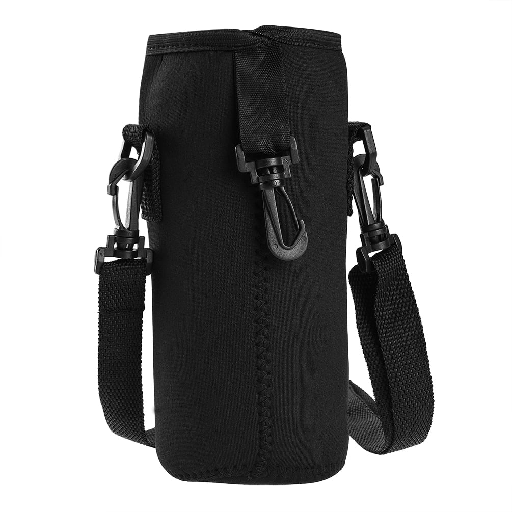 Outdoor Sports Water Bottle Carrier Holder Bag Pouch Adjustable Shoulder Strap 