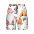 thumbnail image 6 of KLL Gnome Camping Men's Casual Summer Beach Shorts Hawaiian Shorts with Pockets-3X-Large, 6 of 6