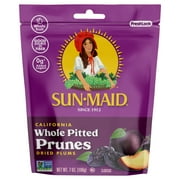 Sun-Maid® California Whole Pitted Prune 7oz Resealable Stand-Up Zipper Bag