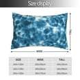 thumbnail image 2 of Fuzoiu Blue Tie Dye Print Pillow Case with Hidden Zipper,Pillow Covers,Soft and Comfortable Pillowcase-20"x30", 2 of 6
