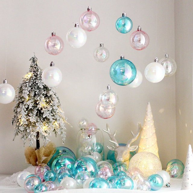 Adornos de Navidad Ganfancp 12 Piezas Inastillables 12X Bolas de Navidad