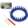 thumbnail image 2 of Weloille Round Knitting Looms Set Kit, Tool with Hook Needle And Pompom Maker Knitting Sewing Tools Accessory Color Random, 2 of 10