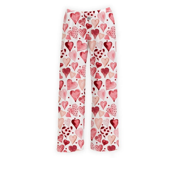 Red Painted Hearts Lounge Pants