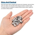 thumbnail image 4 of CHUANK 200Pack 6mm Rondelle Spacer Beads  Silver Plated Rhinestone Spacer Beads for Jewelry Making Supplies  Gold White, 4 of 6