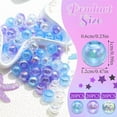 thumbnail image 4 of 60PCS AB Hair Beads Spacer Round Braids Bead with Large Hole Blue&Purple&Pink Pony Bead Loc Dreadlock Jewelry Kids Girls Hair Decoration Accessories, 4 of 10