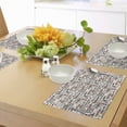 thumbnail image 4 of Ambesonne Digital Place Mats Set of 4, Coffee Words Cafe Shop, Standard Size, Dark Brown Caramel, 4 of 6