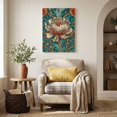 thumbnail image 4 of Canvas Wall Art, William Morris Plant Floral Framed Canvas Prints for Living Room Bedroom, Retro Lotus Flower Leaves Gallery Wrapped Wall Decor for Home Office, Gifts, 12"x16" Ship Next Day, 4 of 9