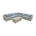 thumbnail image 2 of TK Classics FAIRMONT-08a-TANGERINE Fairmont Outdoor Wicker Patio Furniture Set 08a, Tangerine - 8 Piece, 2 of 2