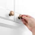 thumbnail image 3 of KOOFIZO 10 Pack Stepped Round Cabinet Knob - Antique Brass Pull Handle (Dia.31mm / 1.2 Inch), 3 of 6