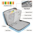 thumbnail image 4 of Haosy Accordion File Organizer Zipper Binder 500 Sheet 6-Tab Expanding File Folder Multi-Pocket 1.2 Inch 3 Ring White Raindrops and Clouds, 4 of 7