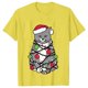 thumbnail image 1 of Camiseta con luces navideñas para mujer, camisetas con estampado gráfico de gato bonito, camisetas de manga corta, ropa de calle divertida, camiseta de marca, ropa femenina, 1 of 5