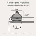 thumbnail image 2 of Covermates Elite Kamado Dome Cover - 34"Diamater x 23"H, Weather-Resistant Polyester, 2 of 6