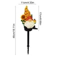 thumbnail image 3 of Christmas Solar Stake Light, Water-Proof Outdoor Solar Christmas LED Decorations with Gnome & Flower for Patio Yard Lawn, Holiday Party Decor, 3 of 6