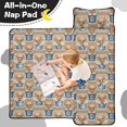 thumbnail image 4 of Highland Cow and Daisy Print Teens Toddler Nap Mat with Pillow, Sleeping Mat Bag for Preschool Daycare 59"x22", 4 of 6
