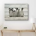 thumbnail image 3 of wall26 Canvas Print Wall Art Little Arctic Penguins in Snow Animals Wildlife Wood Panels Photography Rustic Scenic Colorful Multicolor Cool Zen for Living Room, Bedroom, Office - 12"x18", 3 of 5