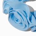 thumbnail image 2 of Claire's Blue Sheer Rose Scrunchie for All Ages, 2 of 2