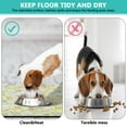 thumbnail image 4 of Dog Food Mats for Floors Absorbent Water Non-Skid Pet Food Mat Botanical Leaf Yellow Dog Feeding Mat Eco-Friendly Durable Pet Placemat, 4 of 7