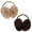Camel+Dark Brown, variant on ZDWQFA 2Pcs Adjustable Faux Fur Earmuffs- Soft Warm Ear Muffs for Winter Women Men Black and White
