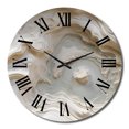 thumbnail image 2 of Designart "Spiral Nebula in Cream II" Abstract Spirals Oversized Wall Clock, 2 of 6