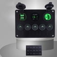 thumbnail image 1 of Toggle switch panel car marine switch panel 12V-24V waterproof switch panel new, 1 of 9