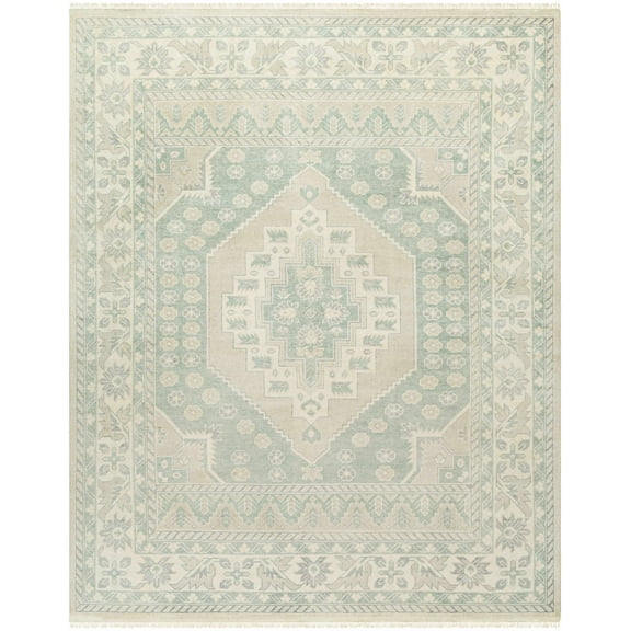 BoutiqueRugs Fulk Traditional Area Rug - Light Gray, Driftwood, Smoke - 18" x 18" Sample