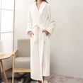 thumbnail image 2 of Clothing 2025 Womens Hooded Fleece Robe, Soft Plush Bathrobe for Womens, Fluffy Cute Long House Coat, 2 of 5
