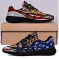 thumbnail image 3 of German Shepherd American flag Shoes Sneakers Black Size 8, 3 of 7