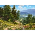 thumbnail image 3 of Basov, Sergej 14x11 Black Modern Framed Museum Art Print Titled - Foothills, 3 of 5