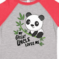thumbnail image 4 of Inktastic My Great Uncle Loves Me- cute panda Boys or Girls Toddler T-Shirt, 4 of 5