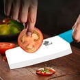 thumbnail image 3 of 6" Ceramic Vegetable Cleaver Kitchen Chef Knife with Blade Cover Soft Handle Rustproof No-stick Meat Slicing Fruit Paring Cutter (Blue), 3 of 7