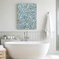 thumbnail image 5 of Green Swirling Lines Canvas Wall Art for Living Room, Curves Waves Modern Abstract Poster Print Painting for Bedroom Office Home Decoration Wall Pictures Prepare To Hang 16"x16", 5 of 9