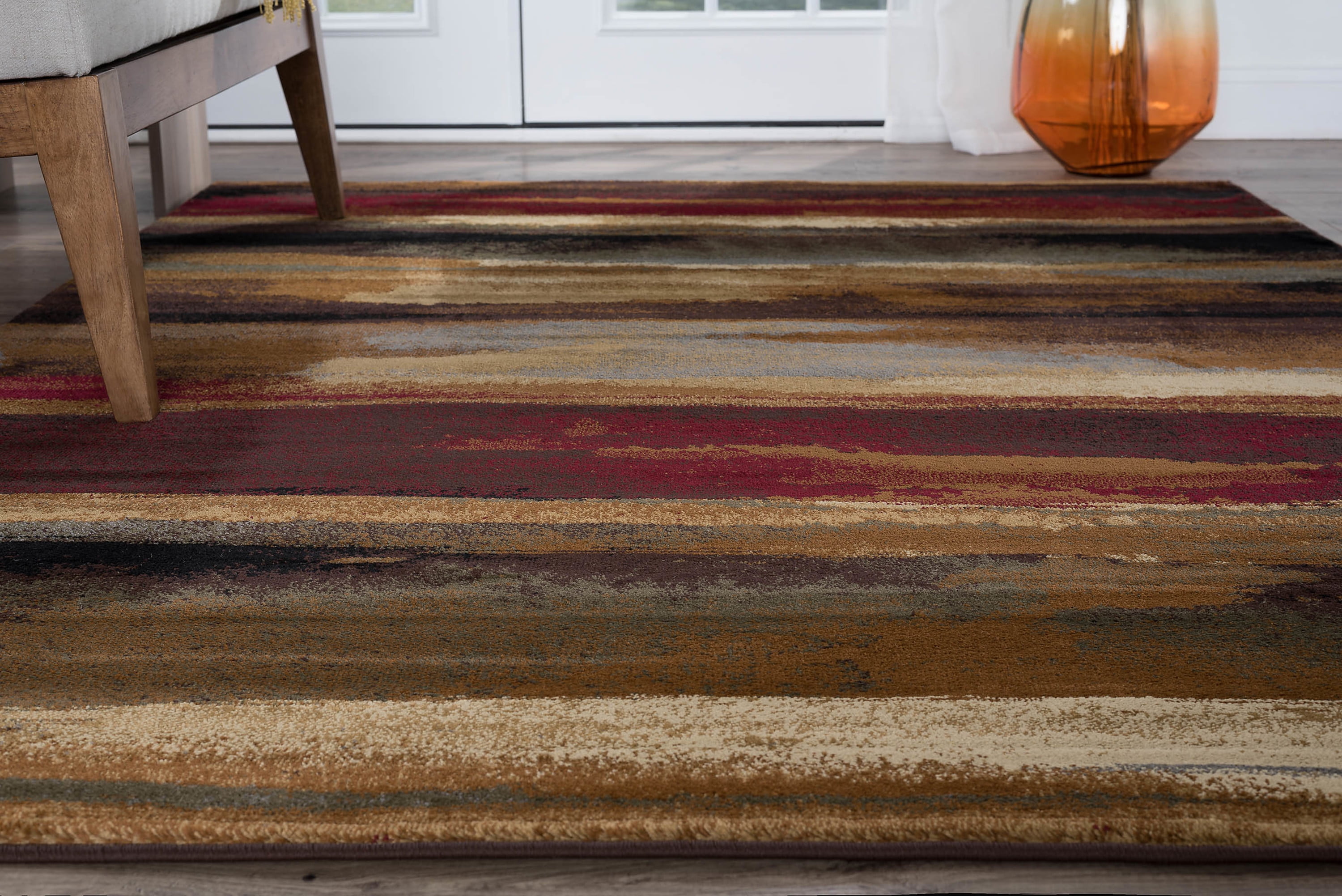 Festival Contemporary 2' x 3' Multi-Color Polypropylene Indoor Area Rug