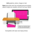 thumbnail image 4 of ChromaLabel 3/4 Inch Round Printable Labels for Laser and Inkjet Printers, 2700 Pack, 108 Stickers per Sheet, Fluorescent Pink, 4 of 6
